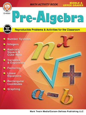 cover image of Pre-Algebra, Grades 5--12